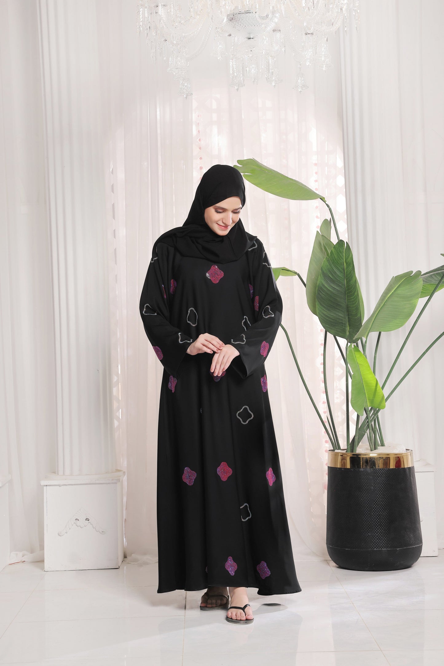 Muneeza Black Abaya