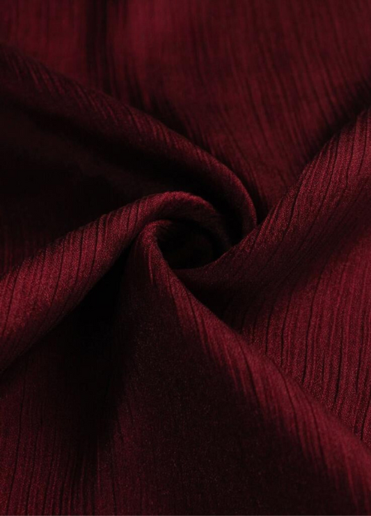 Crinkle Silk Hijabs - Wine Berry