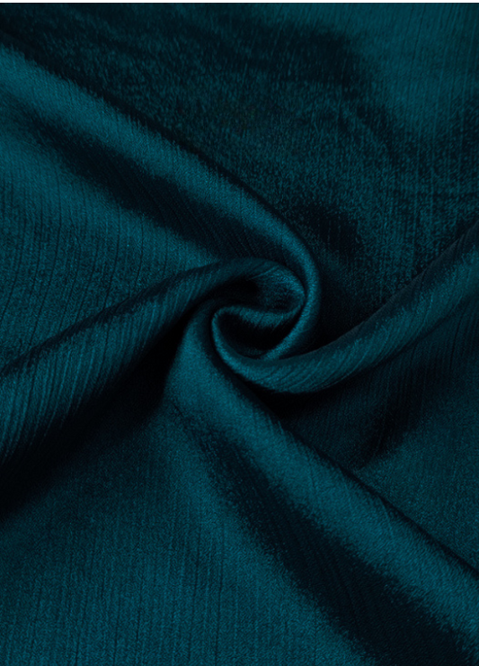 Crinkle Silk Hijabs - Dark Ocean