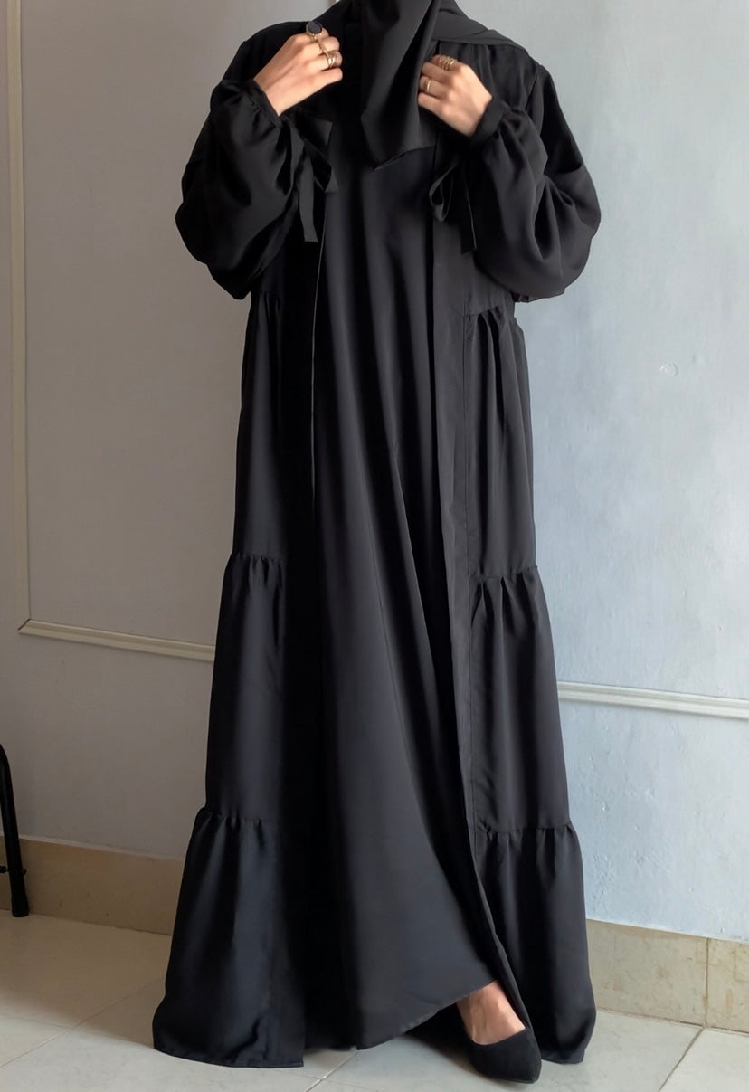5 Piece Modest Abaya Set (Black)