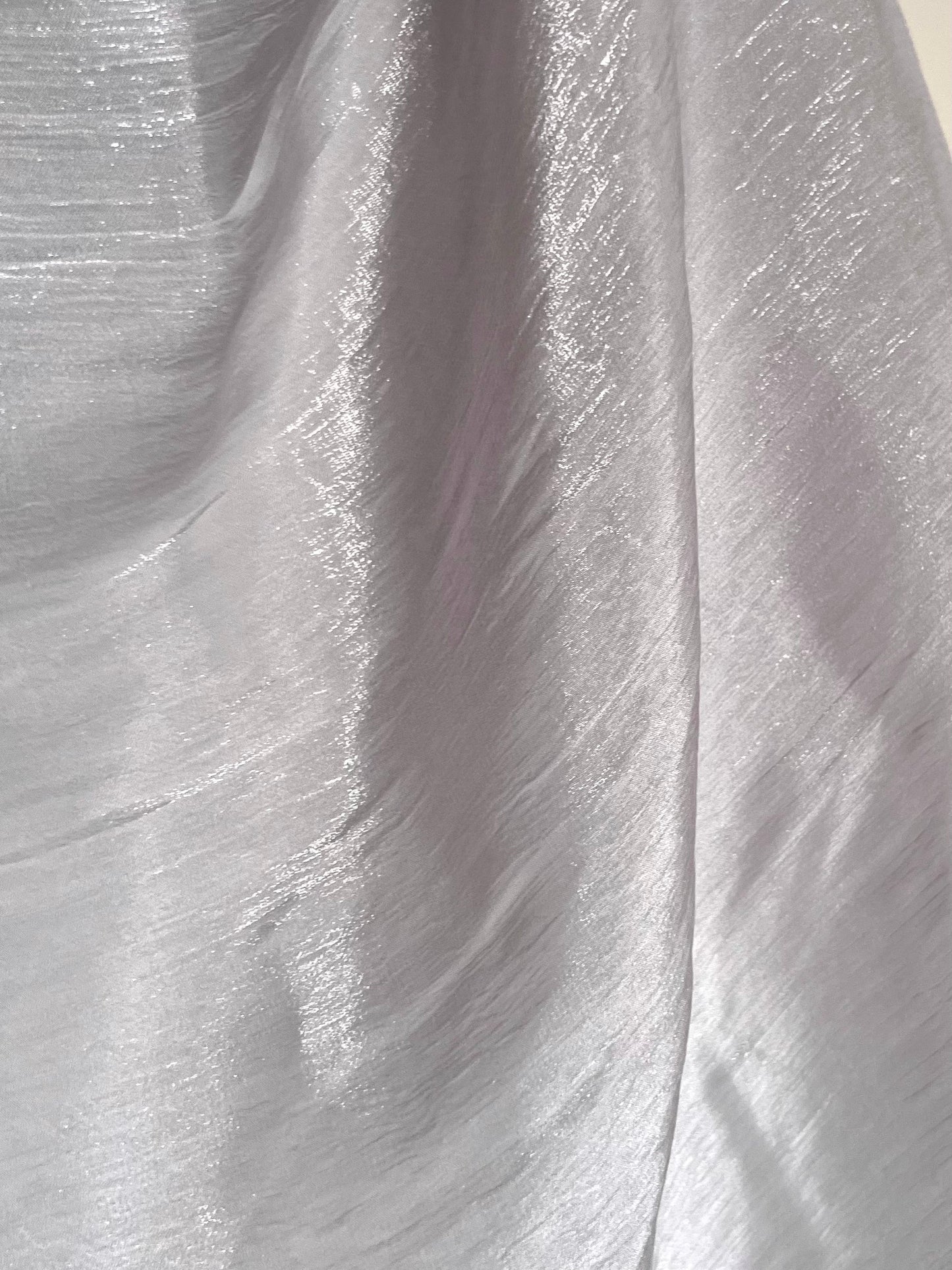 Silver Grey Organza Silk Hijab