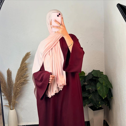 Premium Maroon Basic Abaya (Best Seller )