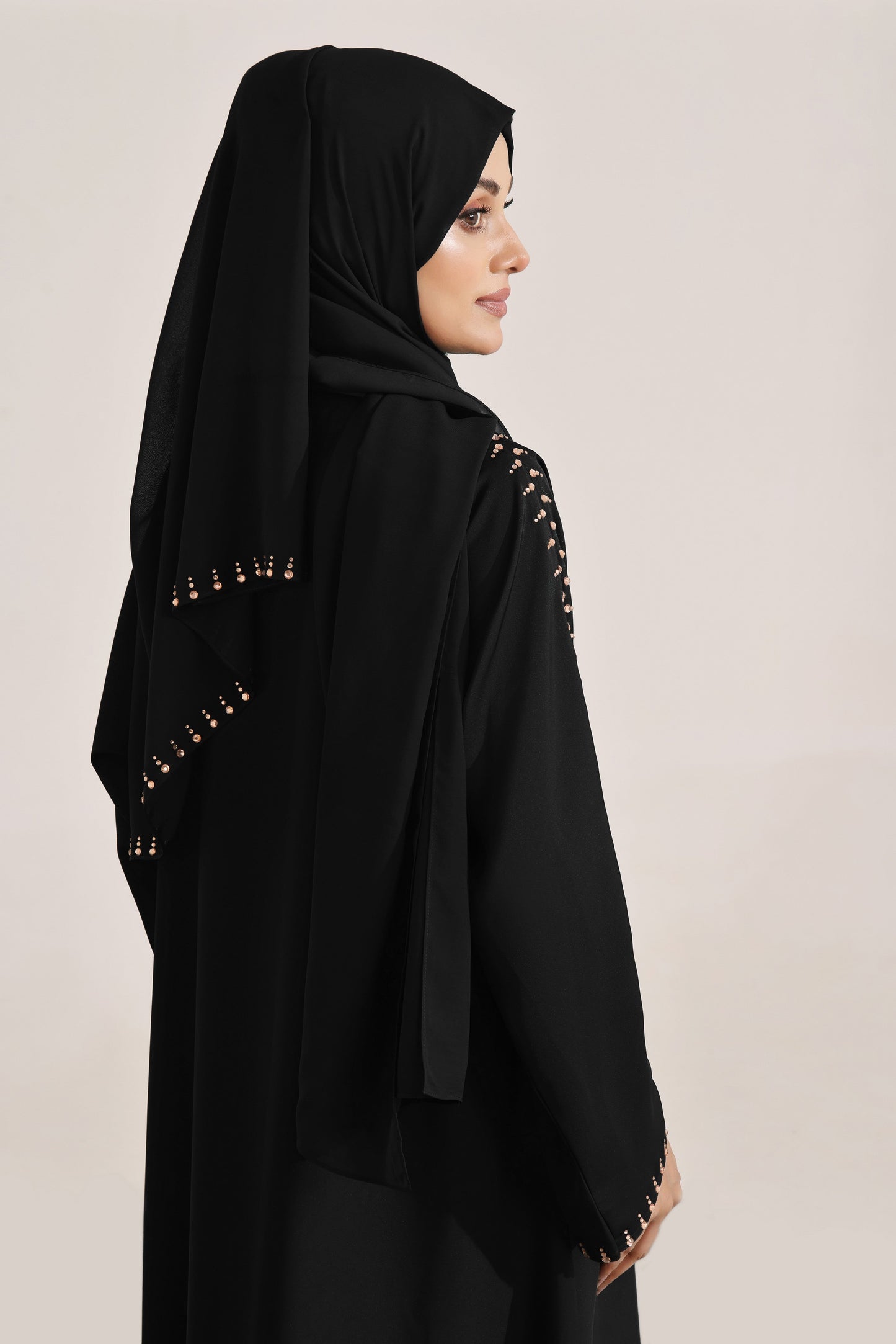 Sage Willow Black Abaya