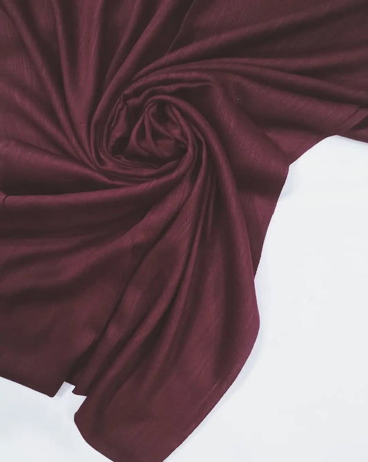Turkish Lawn Hijab - Burgundy