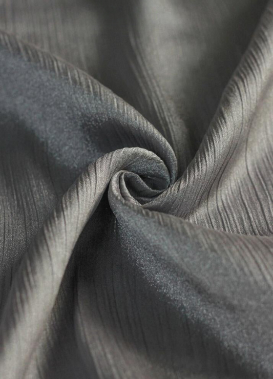 Crinkle Silk Hijabs - Silver Grey