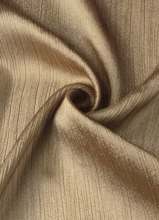 Crinkle Silk Hijabs - Khaki Golden