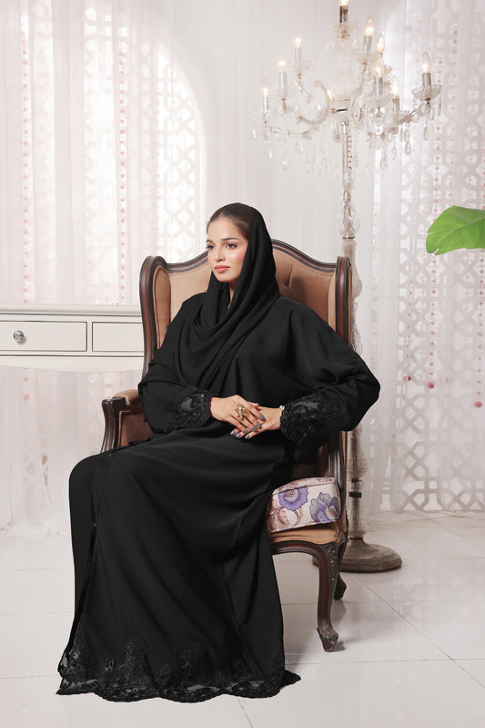 Neelam Black Abaya
