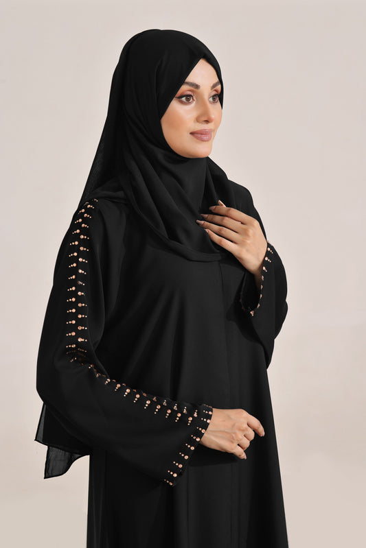 Sage Willow Black Abaya