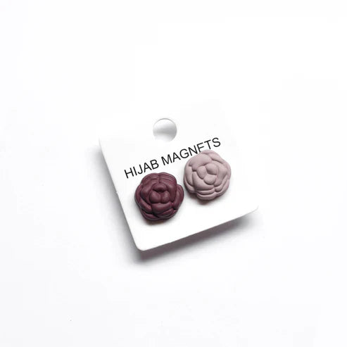 Matte Hijab Magnets (Rose) - Sierra